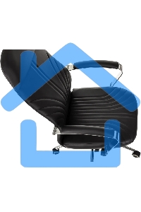 Кресло руководителя Бюрократ CH-610SL-Lux черный. эко.кожа. крестов. металл хром