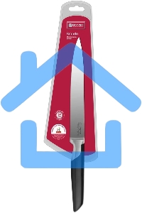 Нож кухонный Rondell Brando RD-1435 стальной разделочный лезв.200мм прямая заточка черный блистер