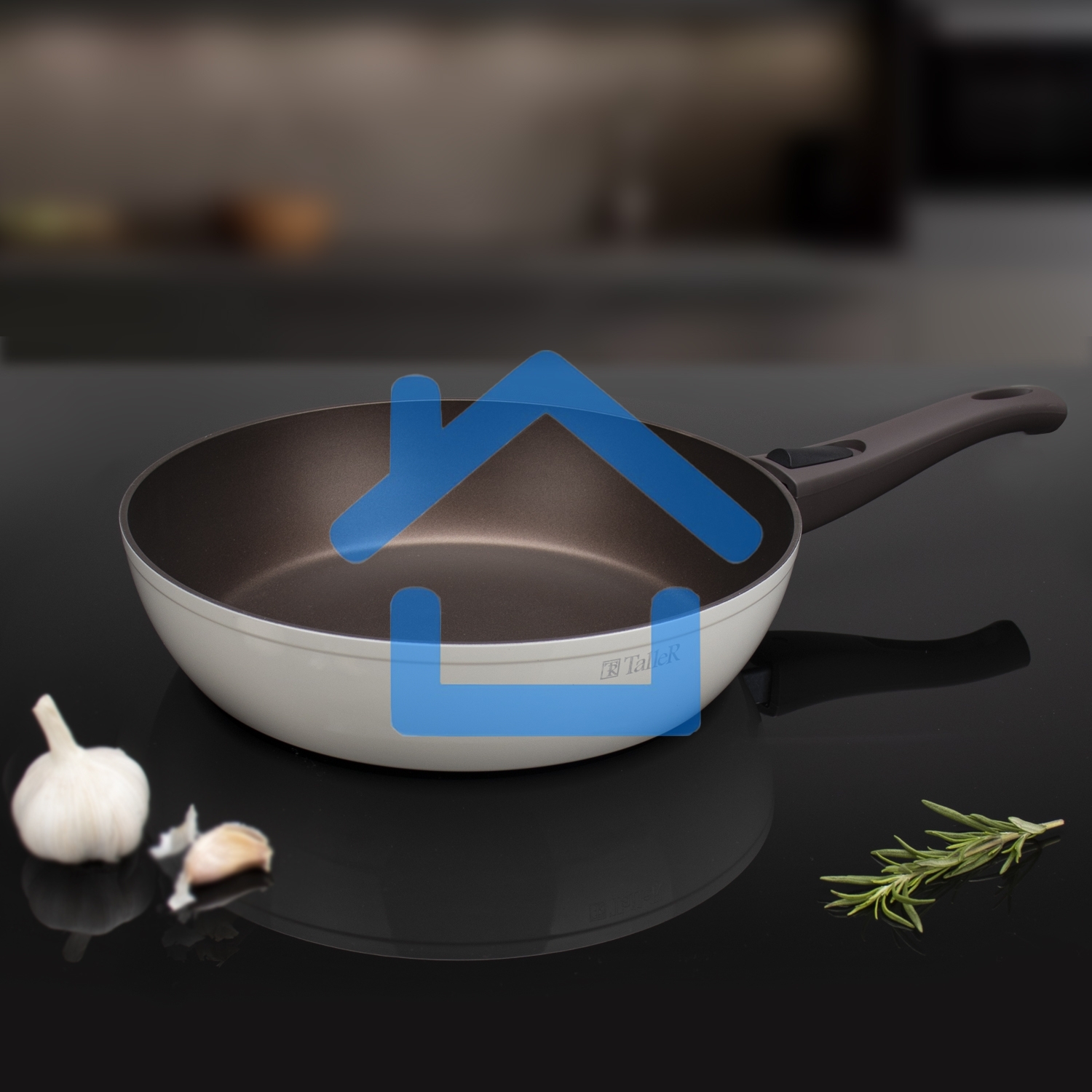 Сковорода глубокая TALLER TR-44110 Хюгге 28 см со съемной ручкой
