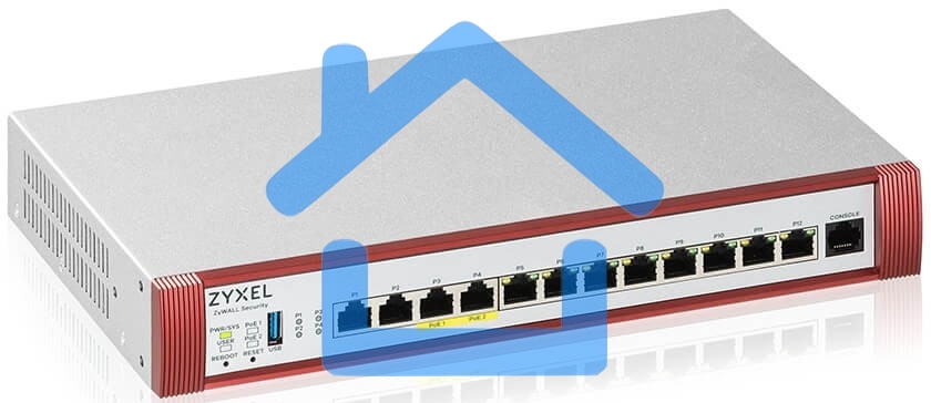 Межсетевой экран Zyxel USG FLEX 500H, Rack, 2xRJ-45: 1/2.5G (LAN/WAN), 2xRJ-45: 1/2.5G PoE+ (LAN/WAN), 8xRJ-45: 1G (LAN/WAN), 1xUSB3.0 **