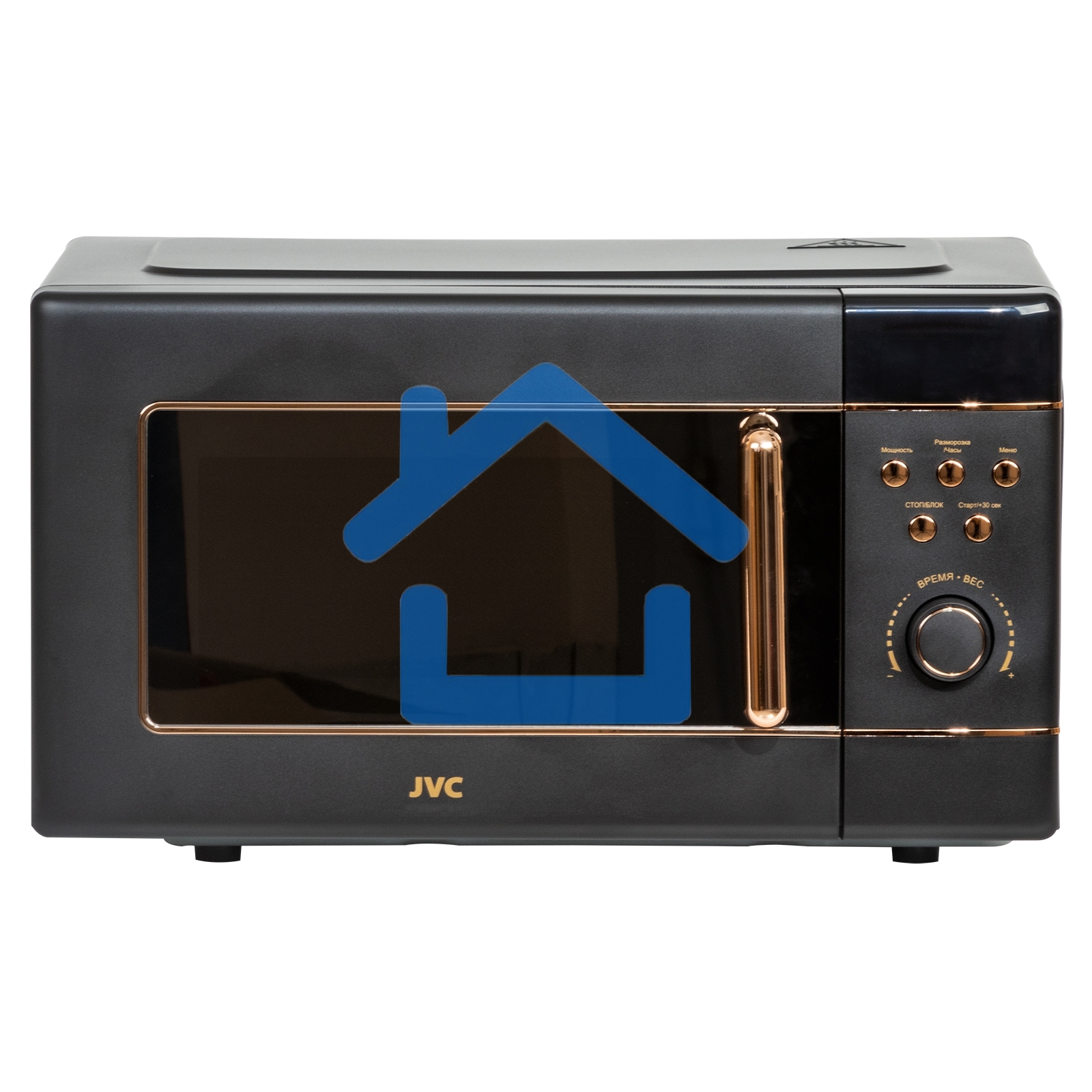 Микроволновая печь JVC JK-MW270D черный, 20 л, 700 Вт, переключатели - поворотный механизм/кнопки