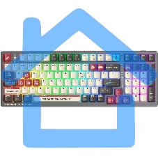 Клавиатура A4Tech Bloody WS98 Pixels Red беспроводная USB, Bluetooth/Радиоканал темно-серый/белый