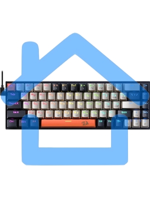 Клавиатура проводная Redragon Ryze, USB, черный