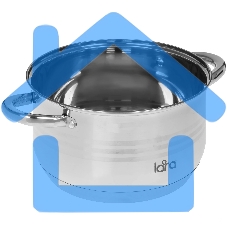 Кастрюля LARA LR02-583 SONATA 24x14,5 см, 6.5 л, нержавеющая сталь, индукция, с крышкой