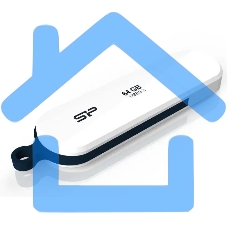 Флешка USB 64 Gb Silicon Power Blaze B32, USB 3.2, белый
