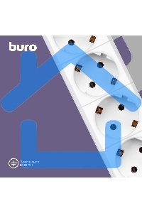 Сетевой фильтр Buro BU-SP1.8_USB_2A-W 1.8м (6 розеток) белый (коробка)