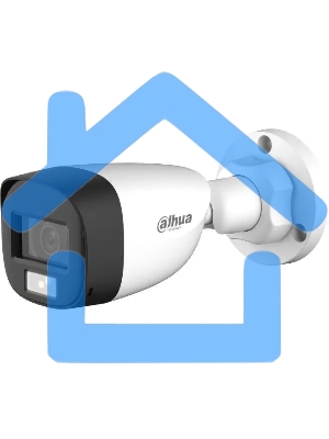 Камера видеонаблюдения аналоговая Dahua DH-HAC-HFW1200CLP-IL-A-0360B-S6 3.6-3.6мм HD-CVI HD-TVI цв. корп.:белый (DH-HAC-HFW1200CLP-IL-A-0360B)