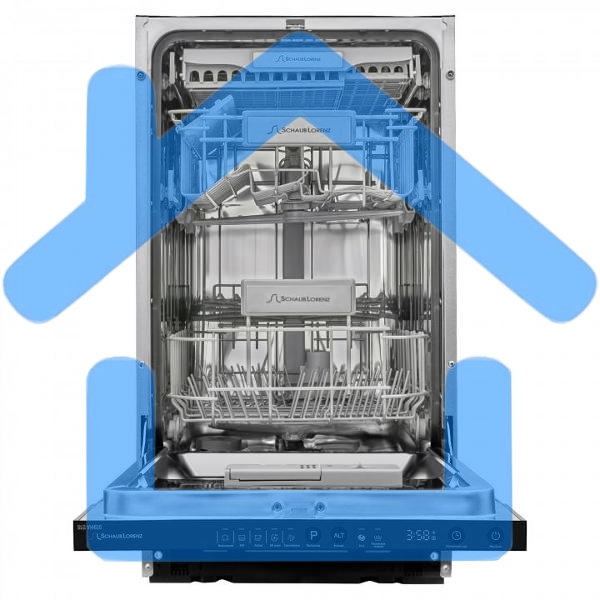 Встраиваемая посудомоечная машина Schaub Lorenz SLG VI4610, черный, 44.8 см, 11 компл., 49 дБ, класс A++