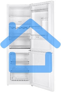 Холодильник Maunfeld MFF185NFW Inverter белый двухкамерный 240/100 л морозилка снизу, No Frost