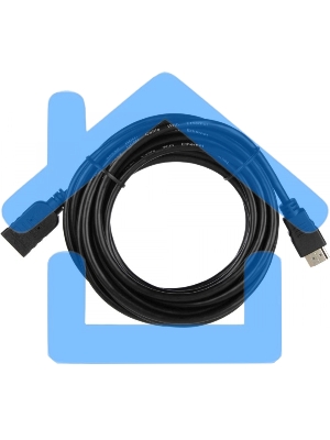 Кабель-удлинитель для HDMI ACD-DHHF1-50B HDMI 1.4, Golden Plated,19m/19f, HDMI extension, черный, 5м (74229)