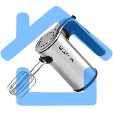 Миксер электрический Galaxy Line GL 2240, серый, ручной, 450 Вт, 5 скоростей + режим 