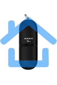 Флешка USB Maxvi SF black (FD16GBUSB20C10SF), 16Gb, USB 2.0, R/W 30/10, черный
