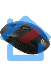 Мышь беспроводная Oklick 310MW черный/красный, 3200 dpi, радиоканал, USB, кнопки - 4