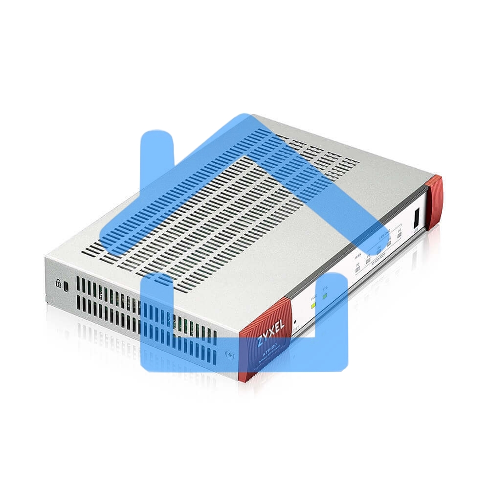 Межсетевой экран Zyxel ATP100 Firewall, 1xWAN GE, 1xOPT GE (LAN/WAN), 3xLAN/DMZ GE, 1xUSB3.0, AP Controller (8/24), NebulaFlex Pro, 1 Year Gold Subscription (AS, AV, CF, IDP / DPI, sandbox, SecuReporter, secure Wi-Fi, 24 access points) !AS+CF temporarily 