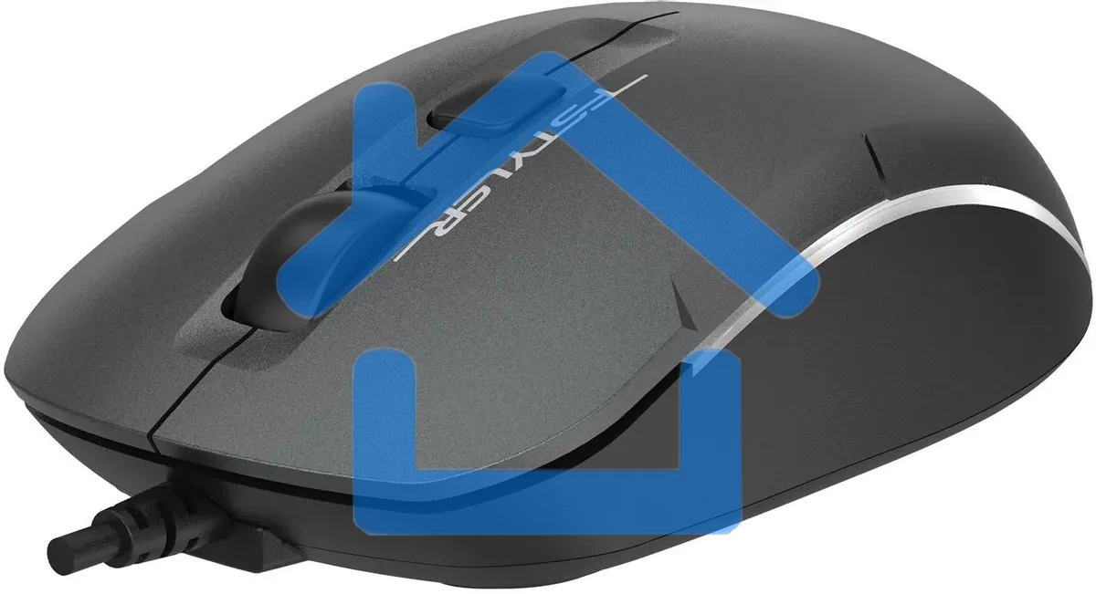 Мышь проводная A4Tech Fstyler FM26 серый/черный, 1600 dpi, USB, кнопки - 4
