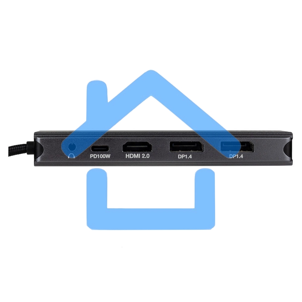 Док-станция HIPER Docking station USB-C HUB 11in1 (1*USB-C 100W PD, 1*HDMI 4K@60Hz, 2*DP 4K@60Hz, 2*USB-A 3.0 (5Gbps data), 1*USB-C 3.0 (5Gbps data), 1*microSD, 1*SD, 1*3.5mm audio, 1*RJ45 Gb)