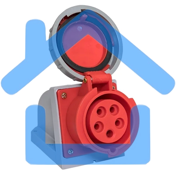 Розетка стационарная наружная EKF 1152 ps-1152-16-380 PROxima 3Р+РЕ+N 16А 380В IP67