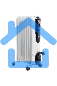 Обогреватель масляный MTX OCH-2000, белый, 2000 Вт, 20 м2, термостат