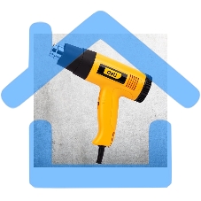 Фен технический Deli DL391201 (2000Вт, рабочая температура 400/600 град.)