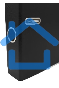 Папка-регистратор картонный с PVC покрытием Silwerhof 355020-01 50мм, без окантовки, карман на корешке, черный