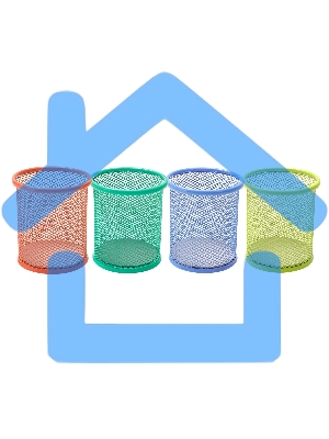 Подставка Deli E9153 для письменных принадлежностей, ассорти, металл, сетка