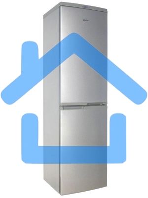 Холодильник DON R-296 MI металлик искристый двухкамерный 209/140л морозилка снизу