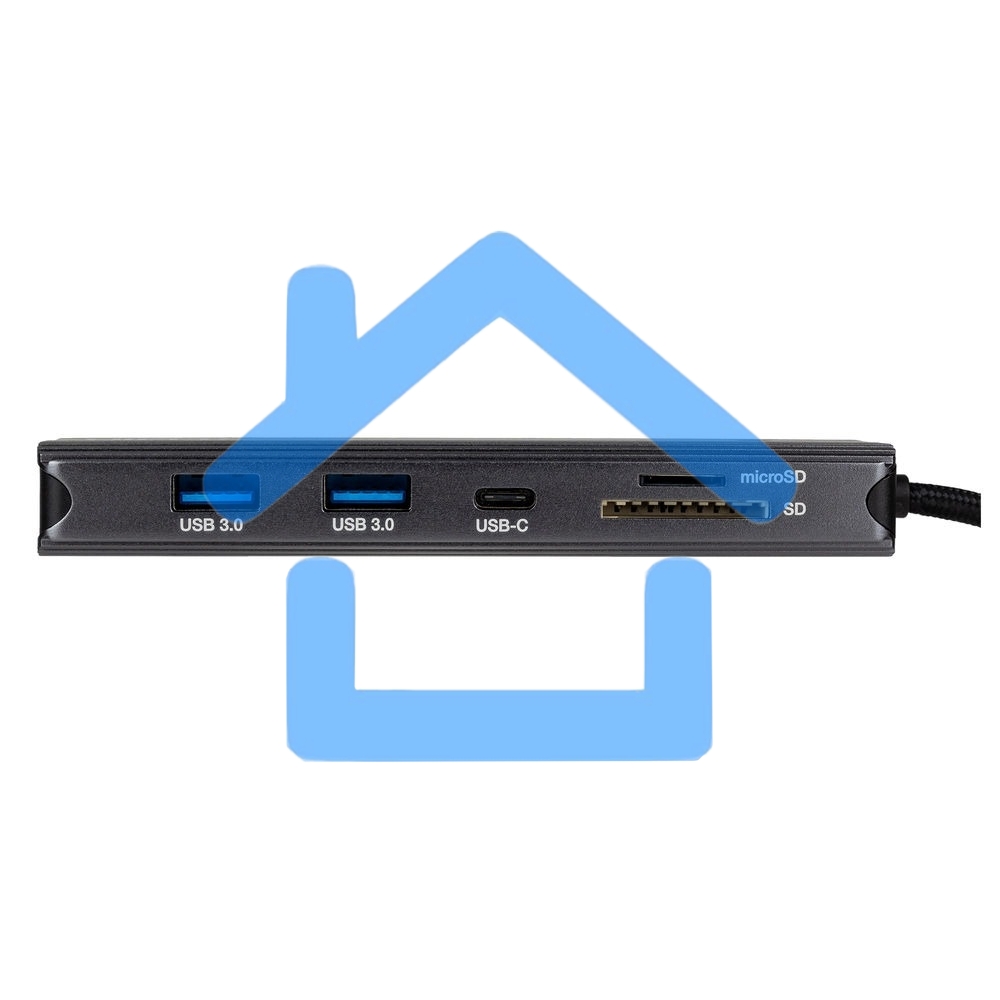 Док-станция HIPER Docking station USB-C HUB 11in1 (1*USB-C 100W PD, 1*HDMI 4K@60Hz, 2*DP 4K@60Hz, 2*USB-A 3.0 (5Gbps data), 1*USB-C 3.0 (5Gbps data), 1*microSD, 1*SD, 1*3.5mm audio, 1*RJ45 Gb)
