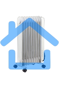 Обогреватель масляный MTX OCH-2000, белый, 2000 Вт, 20 м2, термостат