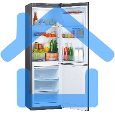 Холодильник Pozis RD-149 графит двухкамерный 240/130 л морозилка снизу, капельная система