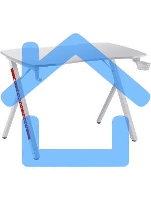 Стол Defender GAMING CHRONO белый