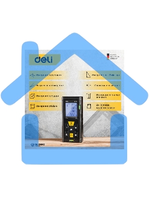 Лазерный дальномер Deli DL4170 (Диапазон измерения 0,05~80м, точность измерения: ±3мм)