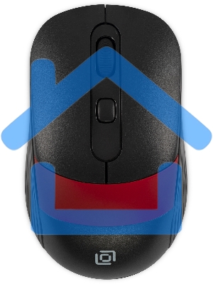 Мышь беспроводная Oklick 310MW черный/красный, 3200 dpi, радиоканал, USB, кнопки - 4