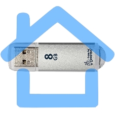 Флешка USB Smartbuy 8 Gb USB <USB 2.0> Smartbuy V-Cut Silver (SB8 GbVC-S)