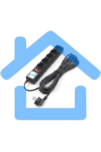 Сетевой фильтр Powercube SPG5-С2 1.9м (5 розеток) черный (коробка)