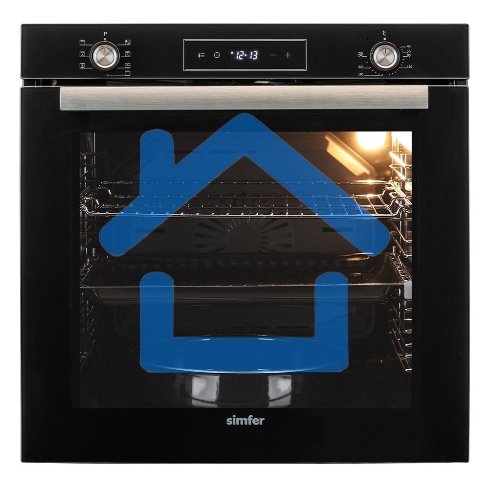 Электрический духовой шкаф Simfer B6EB56026, встраиваемый, черный