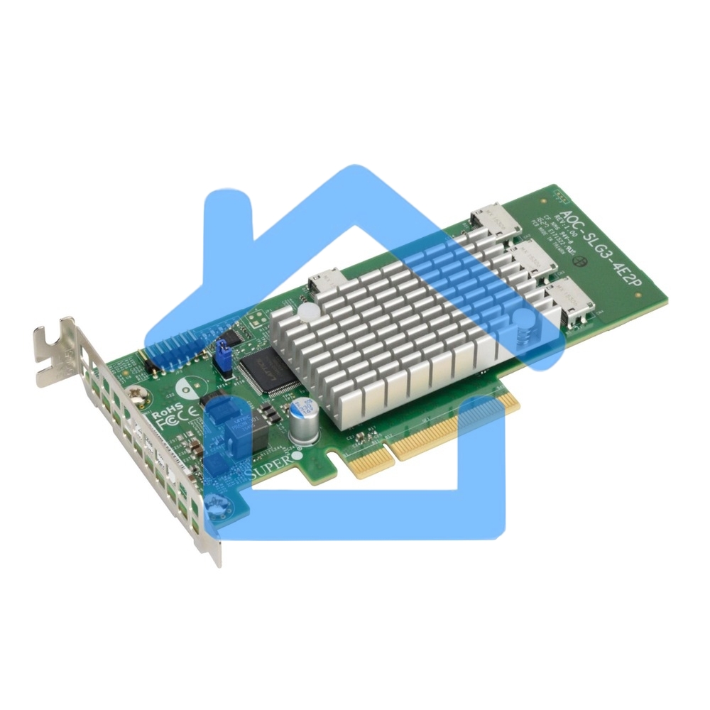 Адаптер SuperMicro Адаптер NVMe Supermicro PCIe 4P Switch AOC-SLG3-4E2P