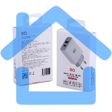 Зарядное устройство BQ Charger 20W2A01 (2 ports Type-C + USB, PD+QC3.0, 20W) белый