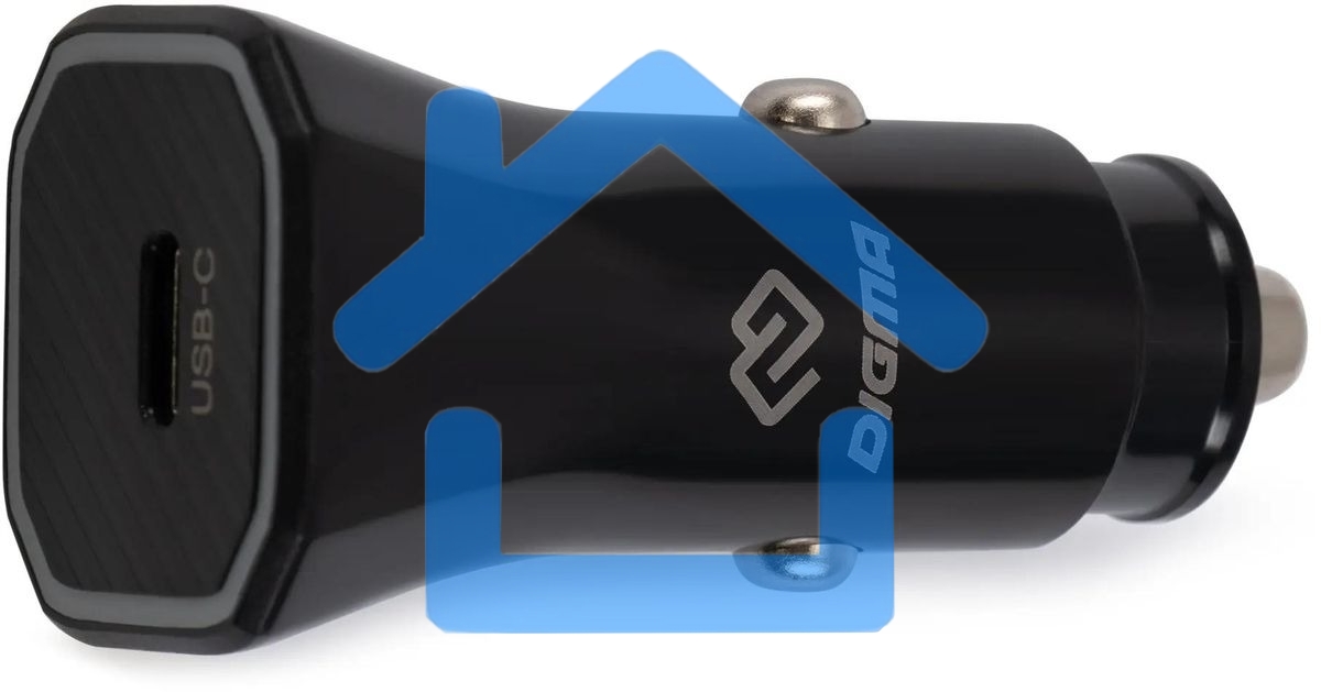 Автомобильное зарядное устройство Digma DGC2B 3A PD черный