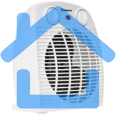 Тепловентилятор Sakura SA-0514W, белый, 2000 Вт, 25 м2, термостат