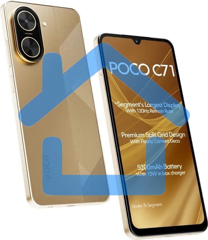Смартфон POCO C71 RU 3/64Gb золотистый
