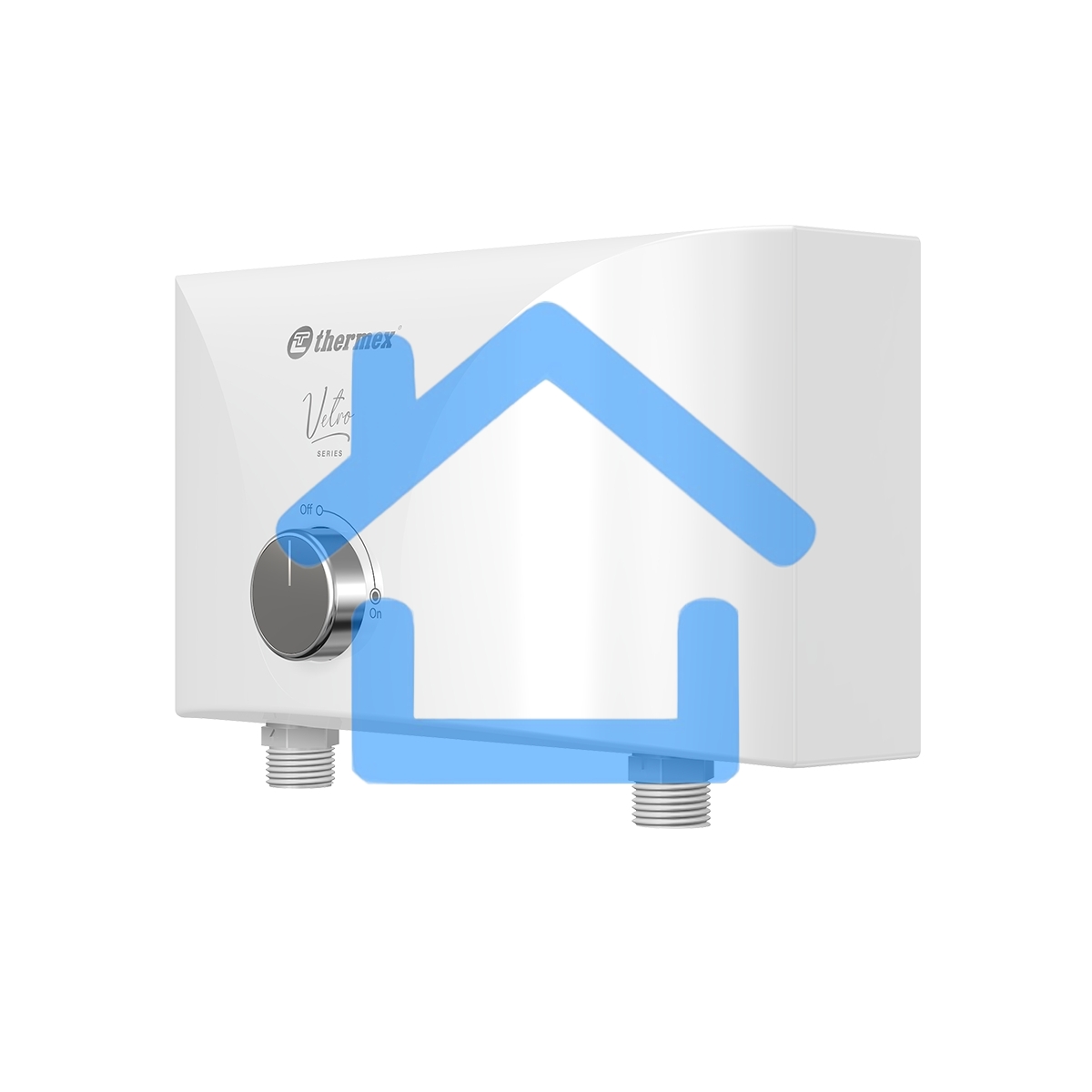 Водонагреватель эл. проточный Thermex Vetro 3500 tap