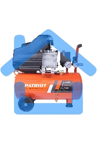 Компрессор поршневой Patriot Optima Euro 24-240K2 масляный 240л/мин 24л 1500Вт оранжевый/черный