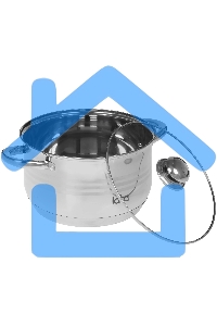 Кастрюля LARA LR02-583 SONATA 24x14,5 см, 6.5 л, нержавеющая сталь, индукция, с крышкой