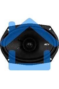Колонки автомобильные ACV PD-691 (без решетки) 240Вт 91дБ 4Ом 16x23см (6x9дюйм) (ком.:2кол.) коаксиальные однополосные