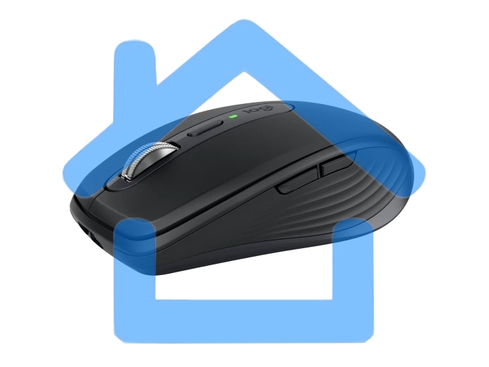 Мышь беспроводная/проводная Logitech MX Anywhere 3S графитовый, 8000 dpi, радиоканал, Bluetooth, USB, кнопки - 6