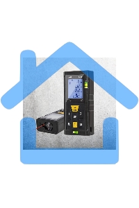 Лазерный дальномер Deli DL4170 (Диапазон измерения 0,05~80м, точность измерения: ±3мм)