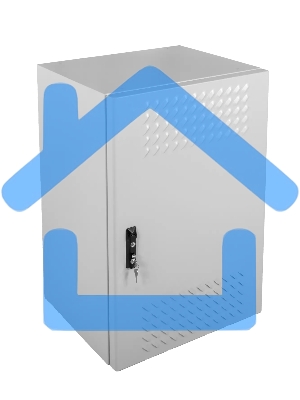 Шкаф уличный всепогодный настенный укомплектованный 15U (Ш600   Г500), комплектация T1-IP54 (ШТВ-Н-15.6.5-4ААА-Т1)