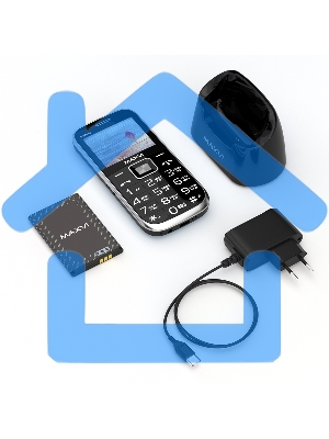 Мобильный телефон Maxvi B6ds up черный