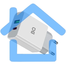 Зарядное устройство BQ Charger 20W2A01 (2 ports Type-C + USB, PD+QC3.0, 20W) белый