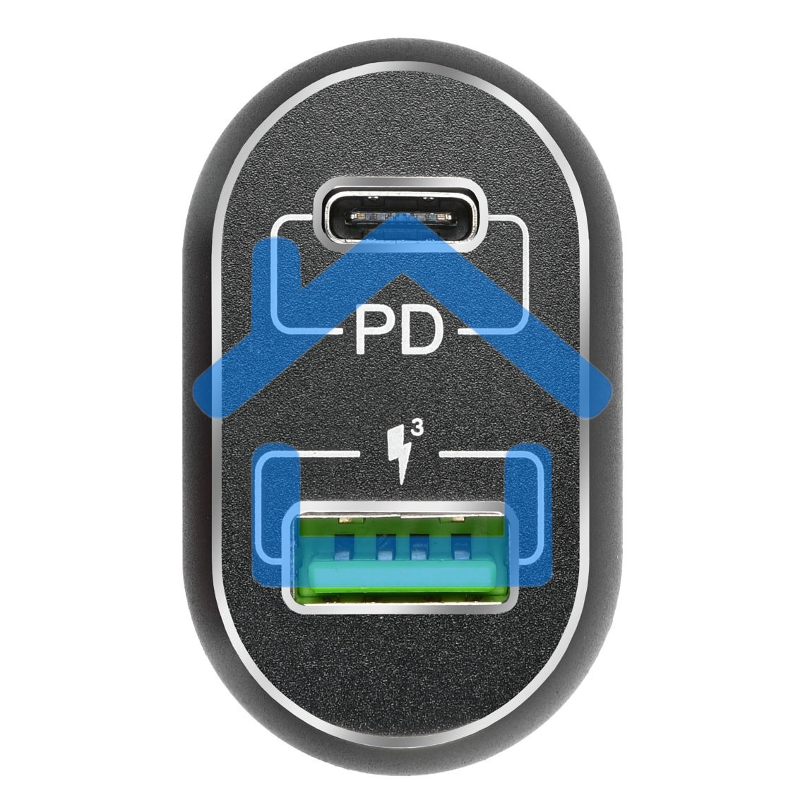 Автомобильное ЗУ ACD ACD-С632P-V1B 63Вт, 2xUSB 1PD+1QC, 3.6~20В/3А RTL
